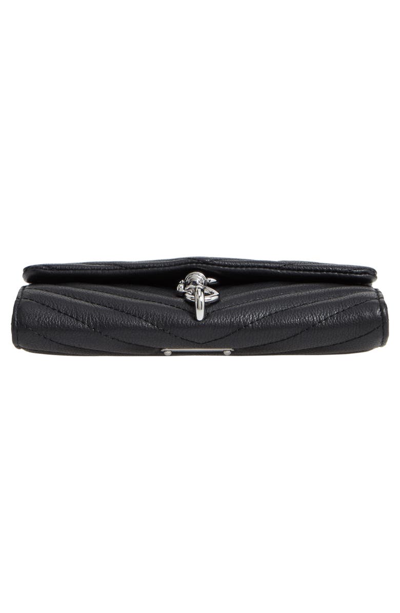 Rebecca Minkoff Edie Quilted Leather Crossbody Wallet, Alternate, color,