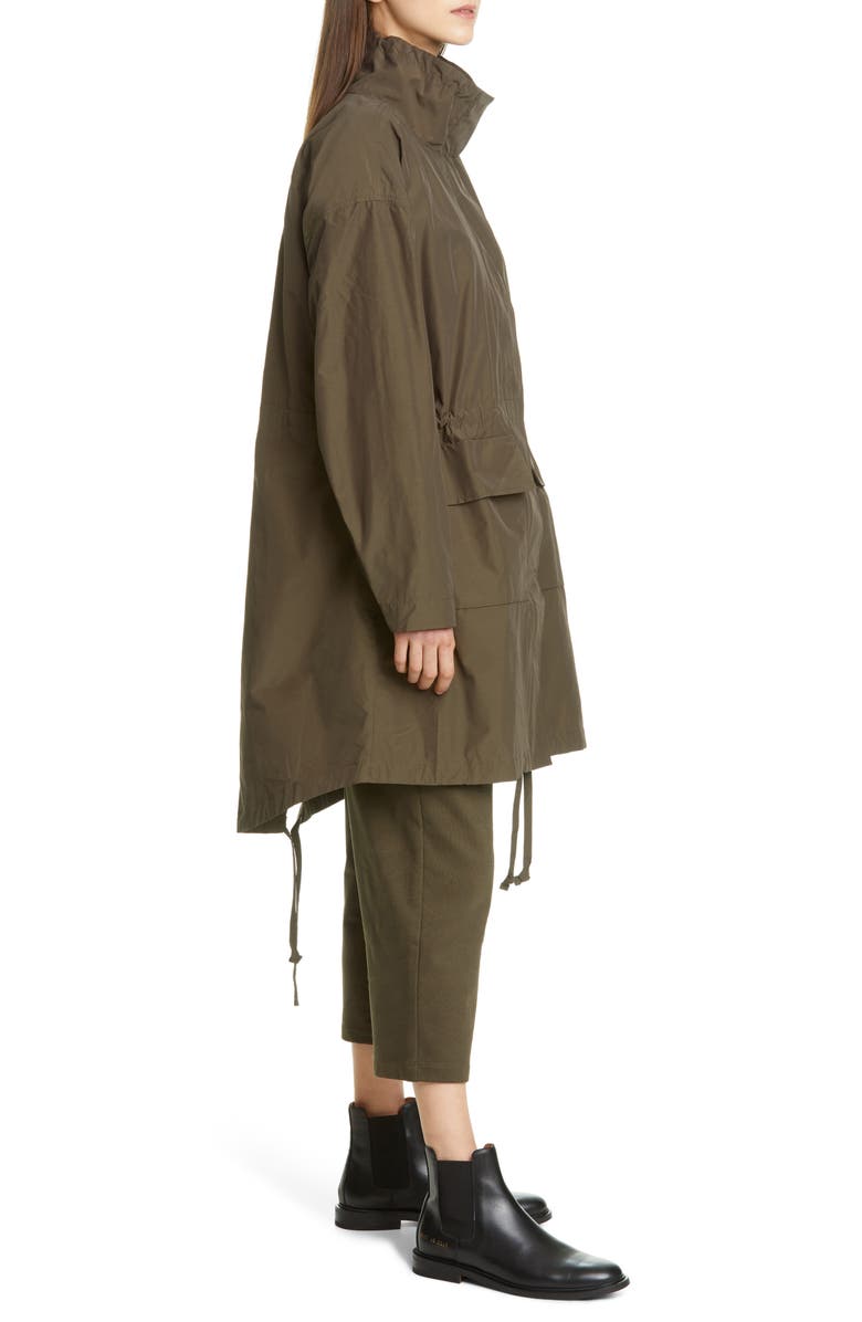 Eileen Fisher Fishtail Organic Cotton Blend Anorak, Alternate, color, 