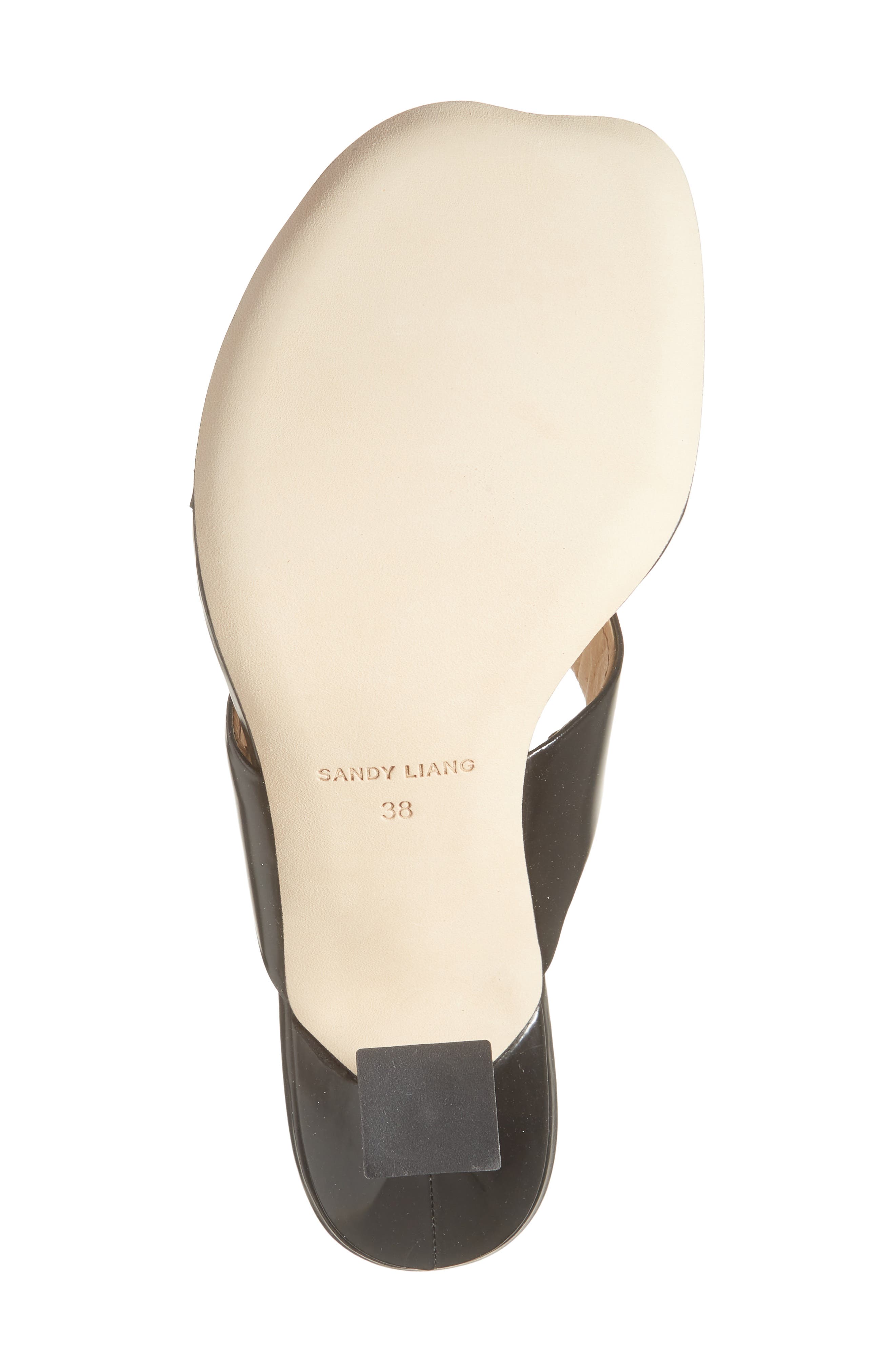 Sandy Liang Pearl Slide Sandal, Alternate, color, Black