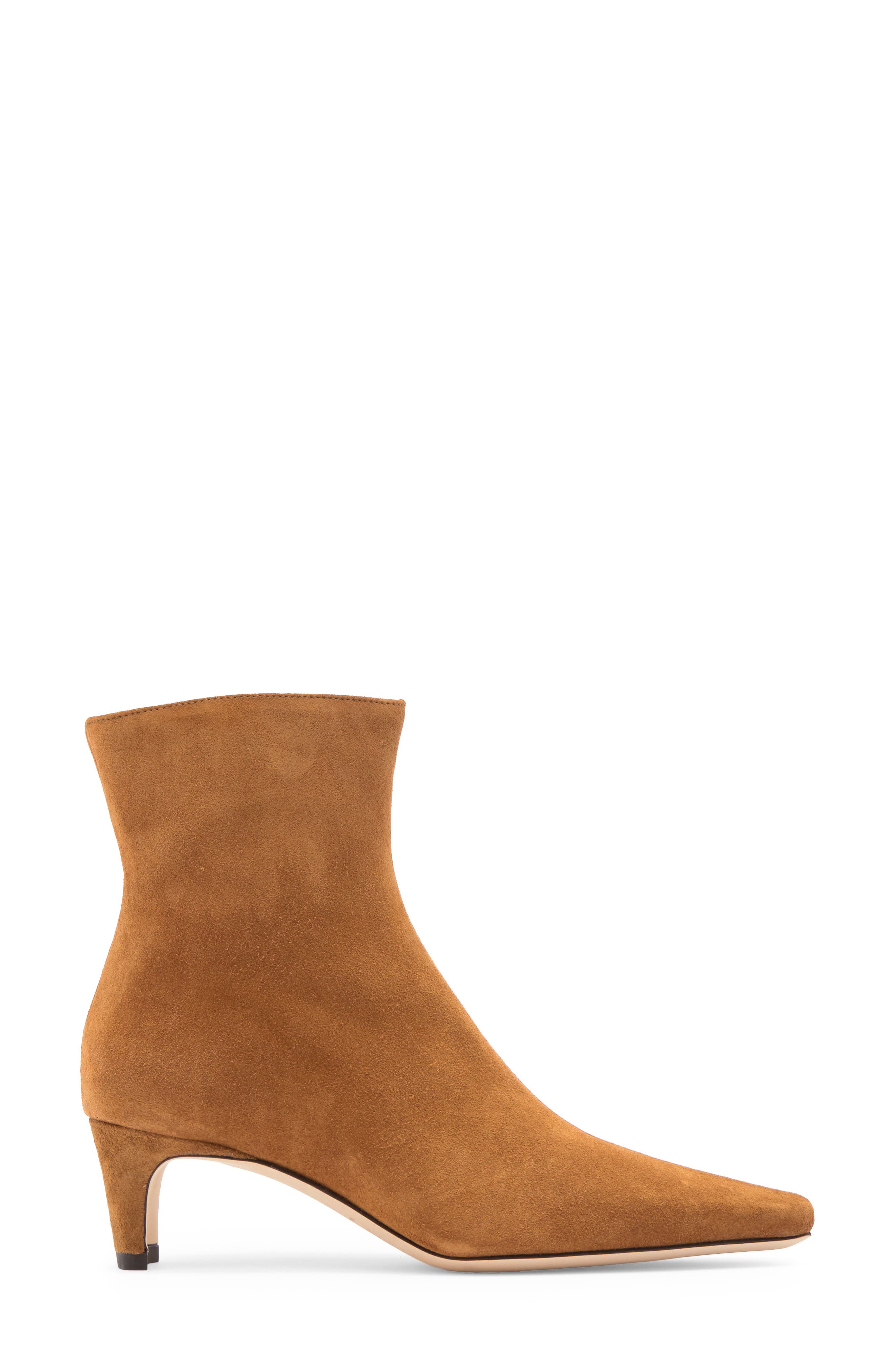 STAUD Wally Ankle Boot, Alternate, color, Cacao