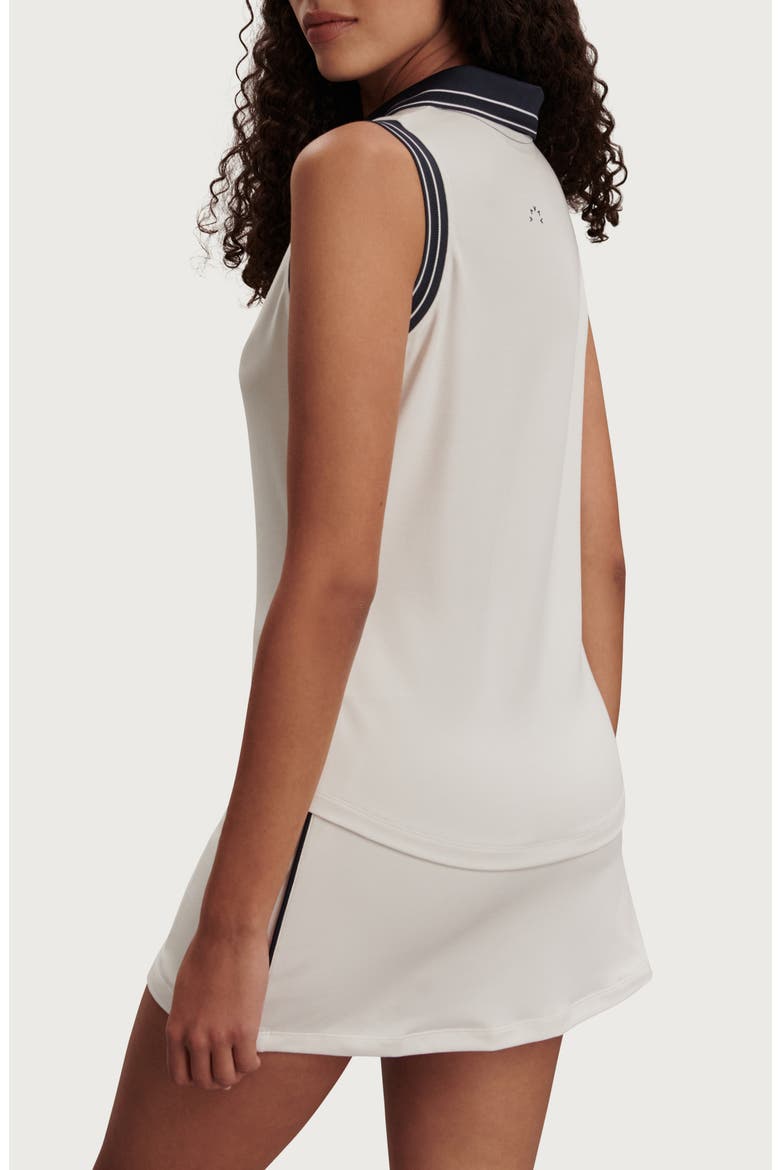 Isaac Performance Polo Tank, Alternate, color, WHITE / BLUE NIGHTS