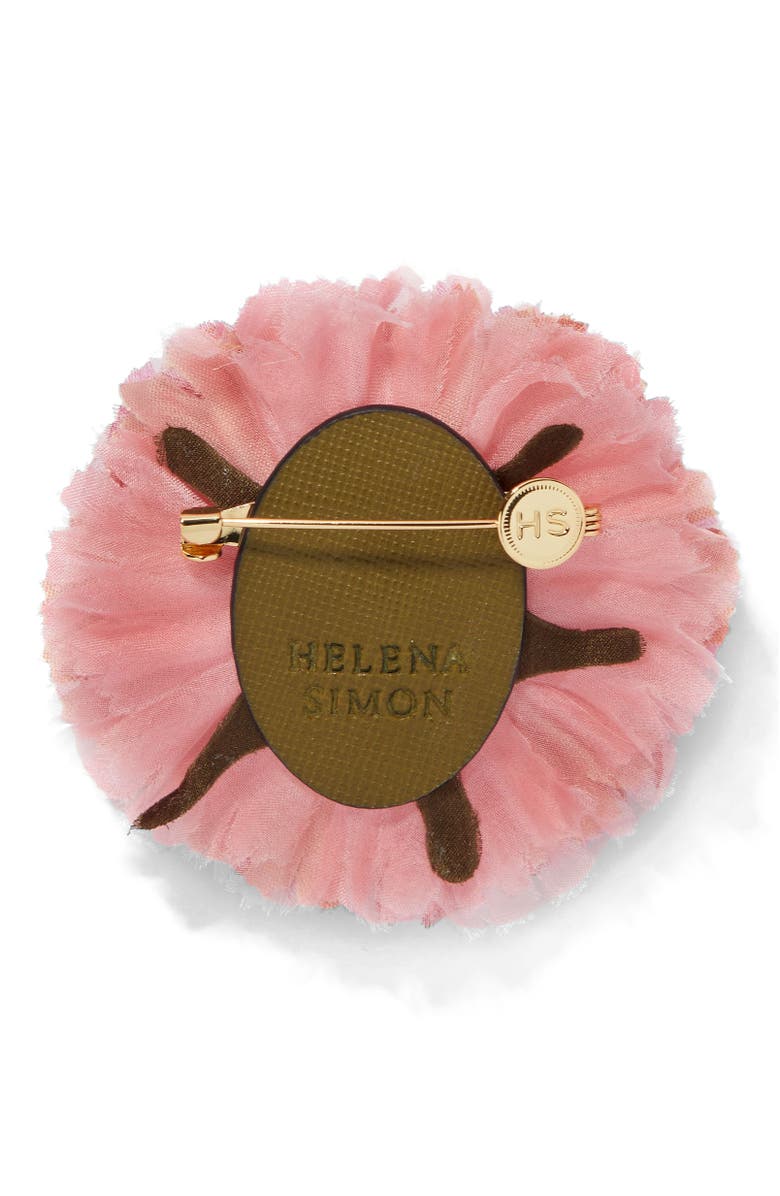 Helena Simon The Light Pink Carnation Floral Brooch, Alternate, color, Light Pink