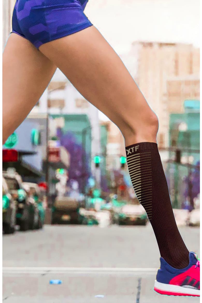 Assorted 6-Pack Everyday Wear Support Compression Knee Socks, Alternate, color, BLACK ASSORTED