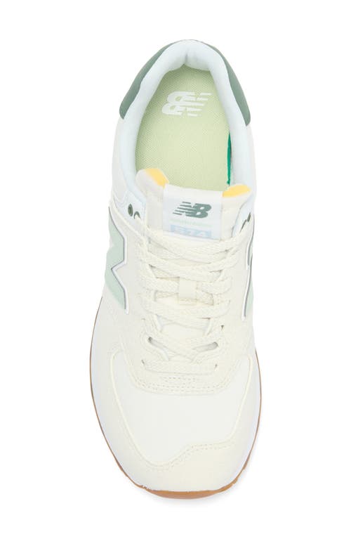 New Balance 574 Panelled Brushed Suede Sneakers