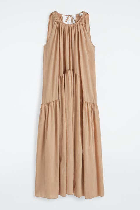 Gathered Tiered Maxi Dress