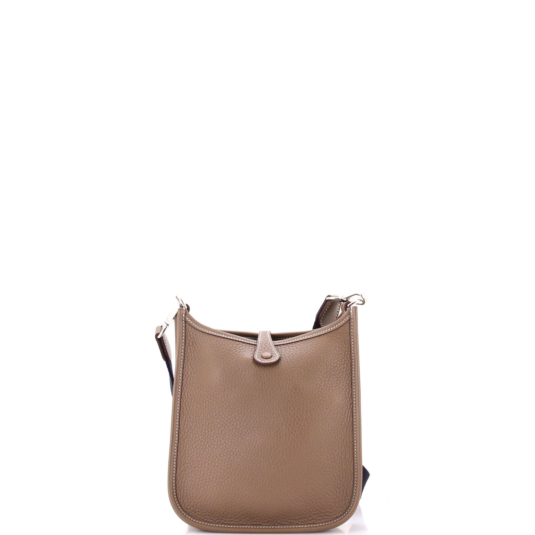 Pre-Owned Hermes Evelyne Bag Gen III Clemence TPM, Alternate, color, Etoupe