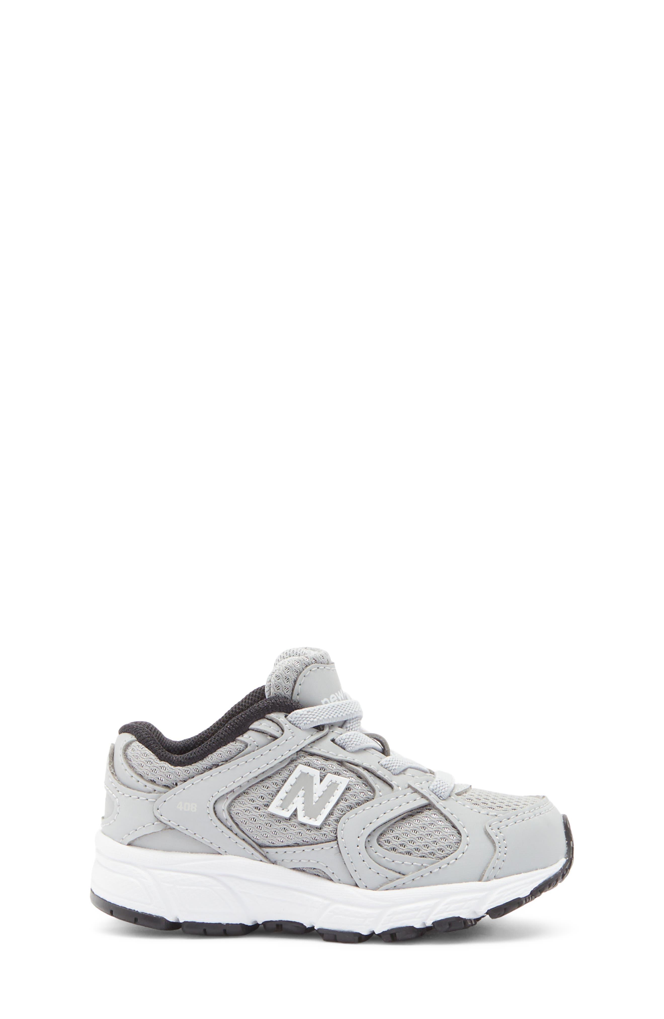 New Balance Kids' 408 Running Shoe, Alternate, color, Raincloud/ Silver Metallic