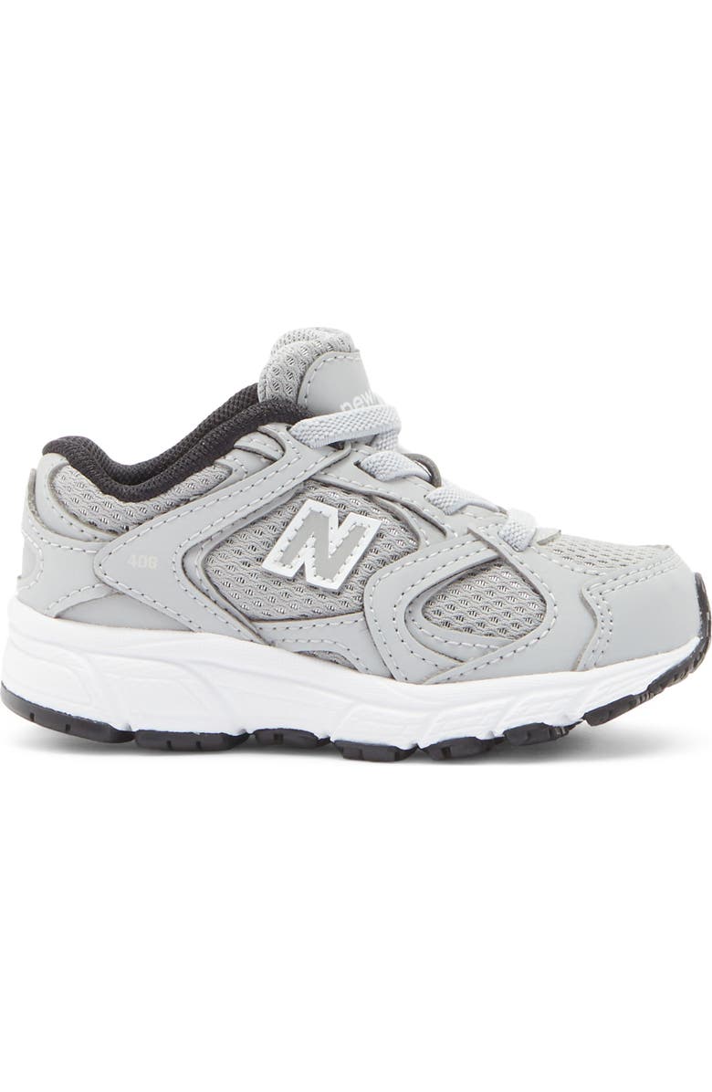New Balance Kids' 408 Running Shoe, Alternate, color, Raincloud/ Silver Metallic