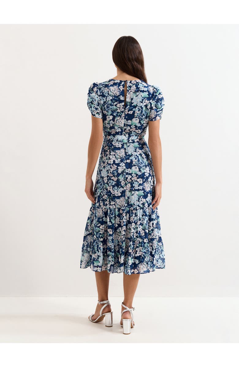 Phase Eight Azalea Floral Dress, Alternate, color, Indigo