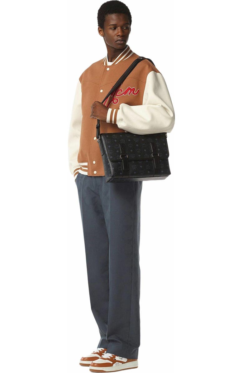 MCM Aren Messenger in Visetos, Alternate, color,