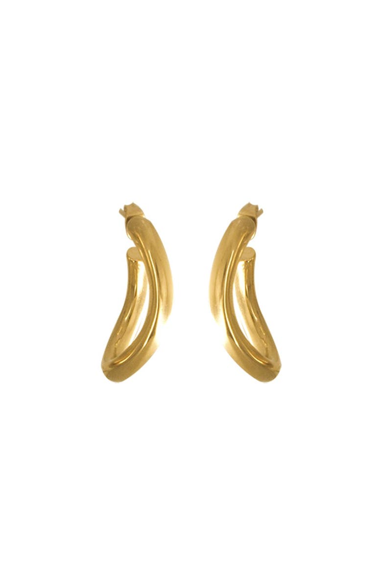 CXC Queen Hoop Earrings, Main, color, Gold