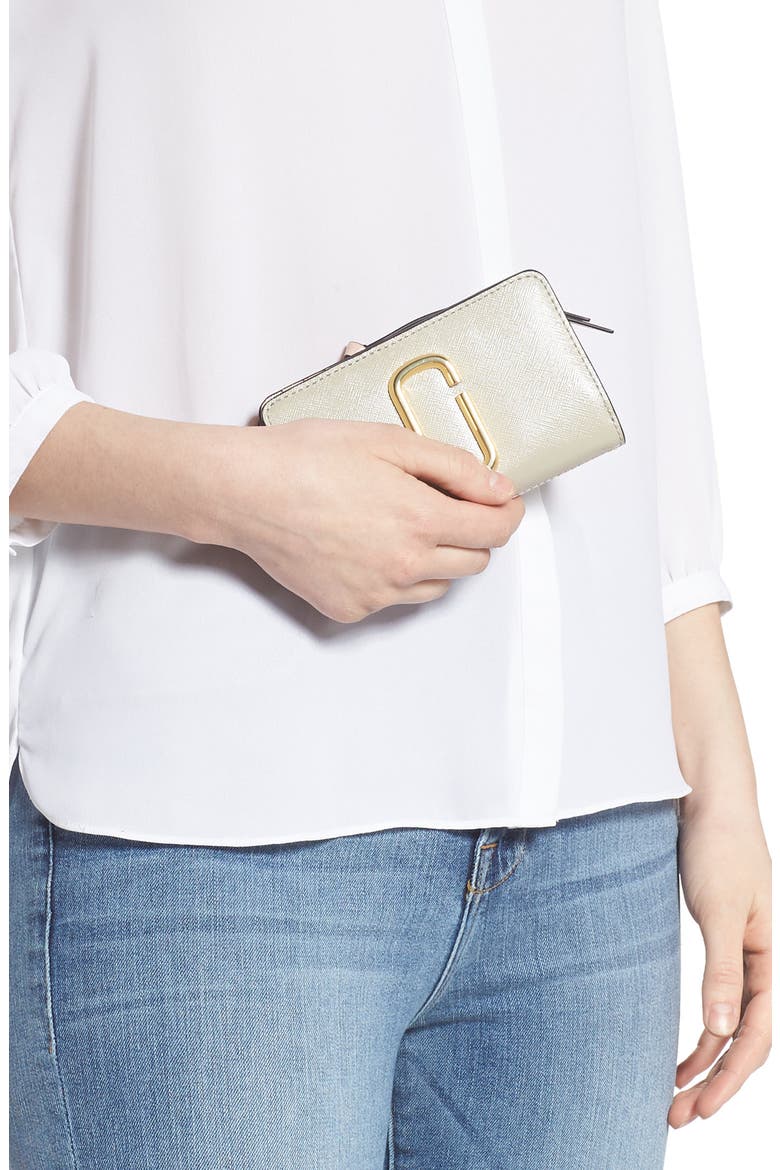 Snapshot Leather Compact Wallet, Alternate, color, DUST MULTI