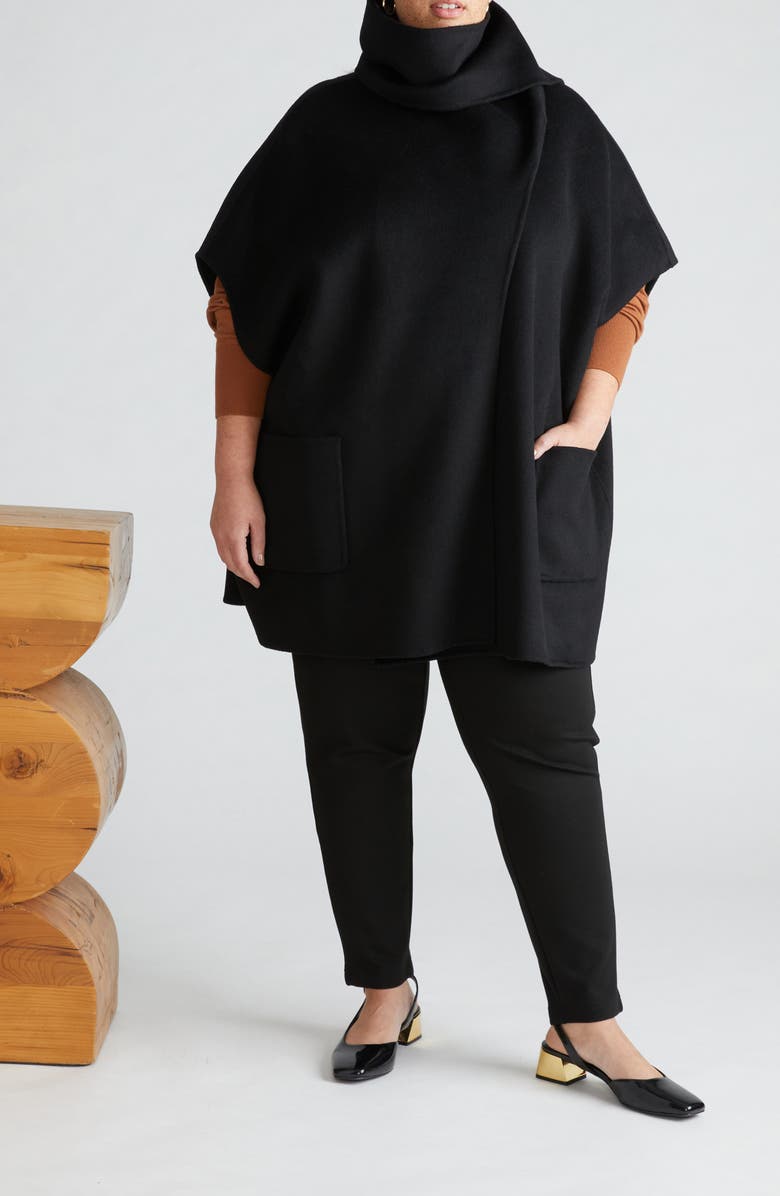 Universal Standard Tilda Wool Blend Double Face Cape, Alternate, color,