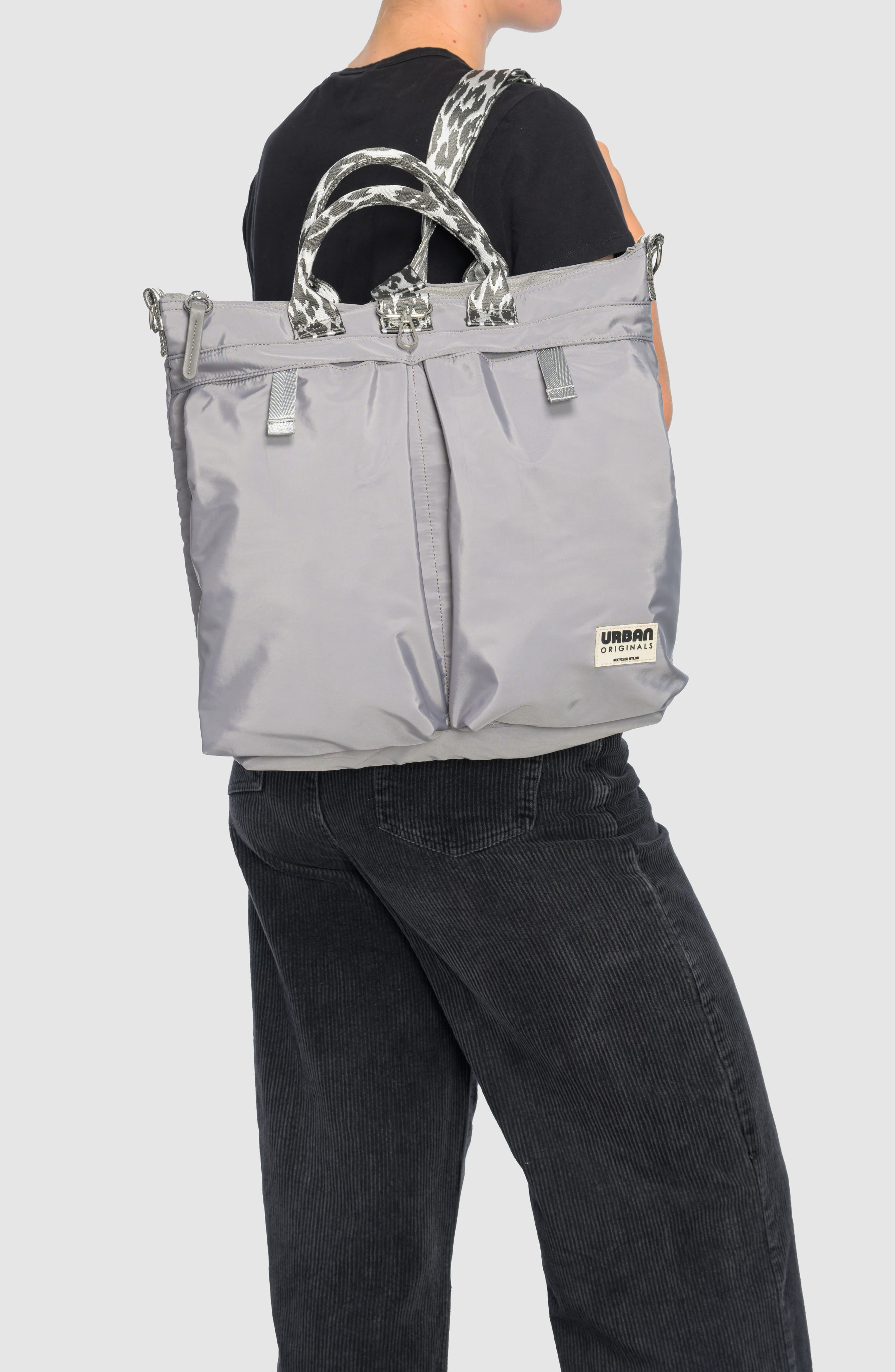 Urban Originals Como Tote Backpack, Alternate, color, Grey