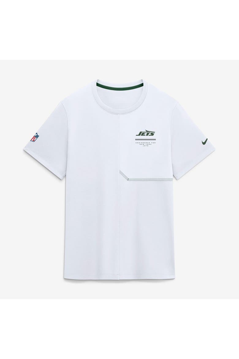 Men's Nike  White New York Jets Sideline UV Dri-FIT Coaches Shirt, Main, color, White