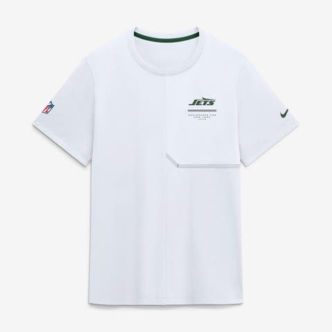 Men's Nike  White New York Jets Sideline UV Dri-FIT Coaches Shirt