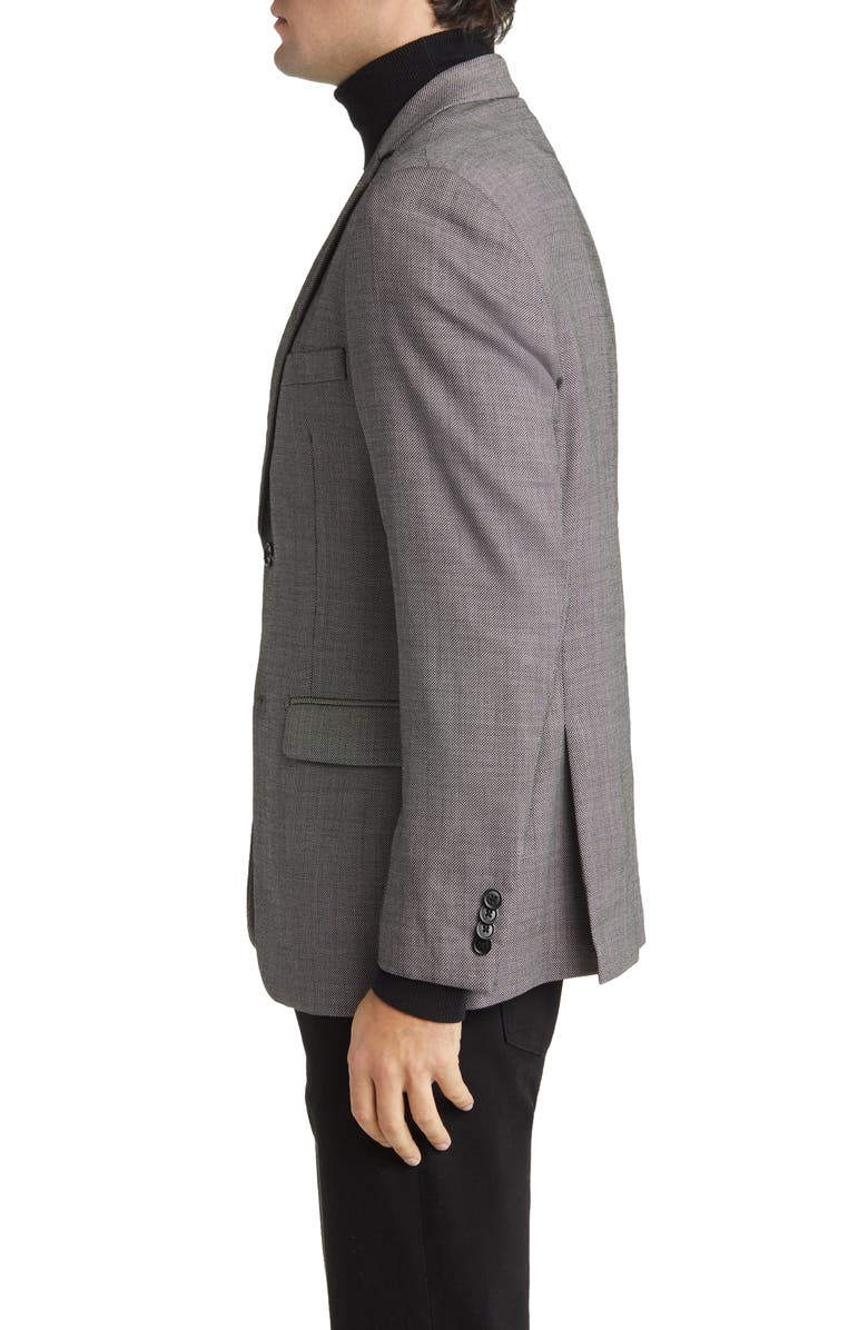 DANIEL HECHTER Textured Wool Blazer, Alternate, color, Grey