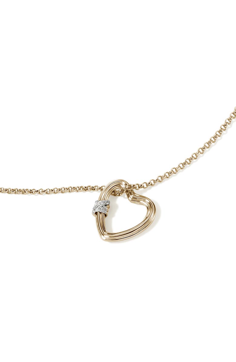 John Hardy Bamboo Collection Heart Pendant Necklace, Alternate, color,
