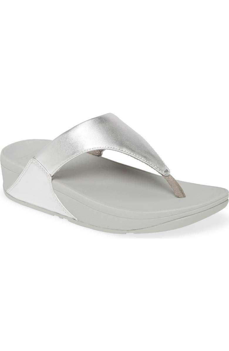 FitFlop Lulu Flip Flop, Main, color, Silver
