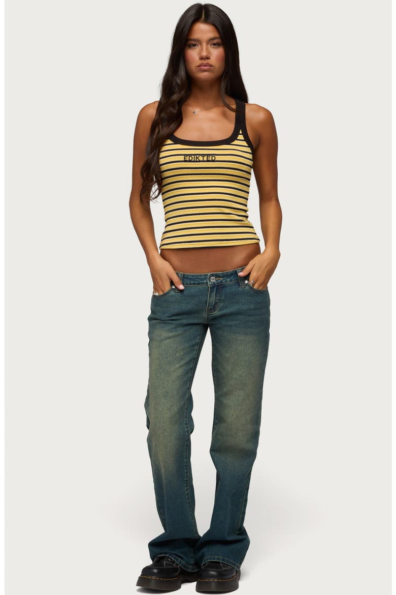Energy Stripe Rib Tank, Alternate, color, YELLOW