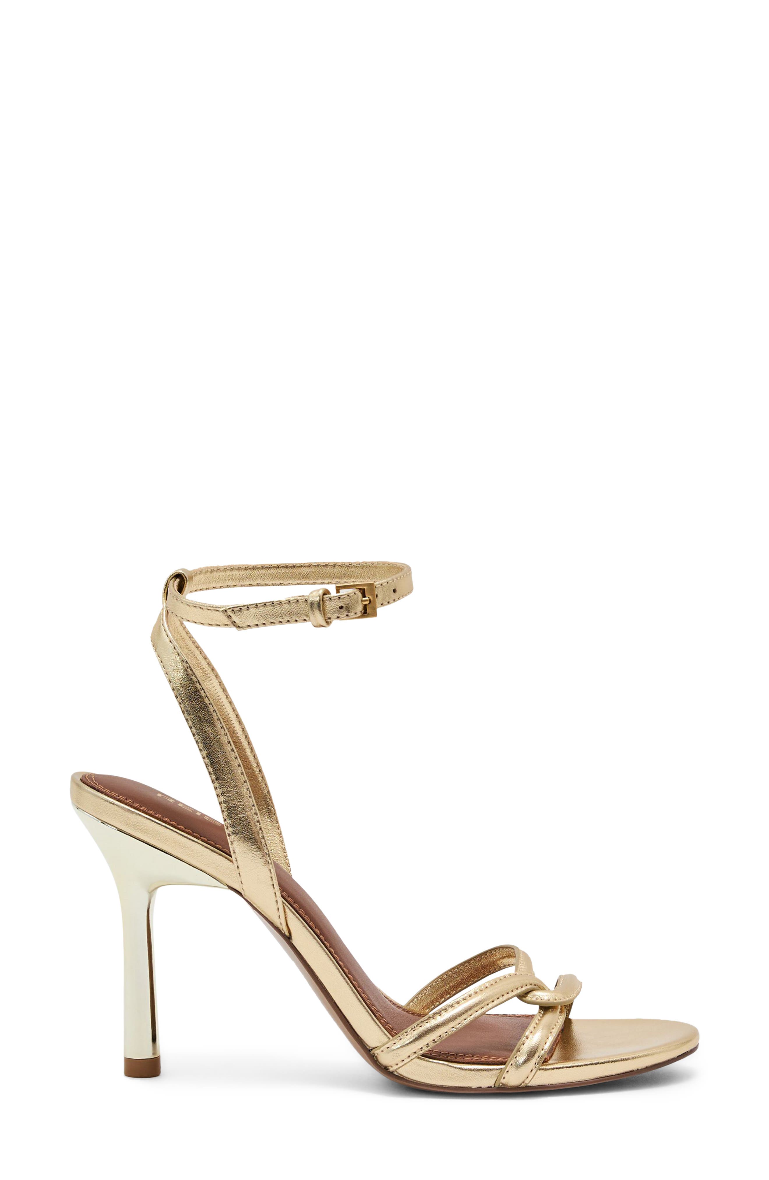 Annabelle Leather Stiletto Sandal, Main, color, GOLD