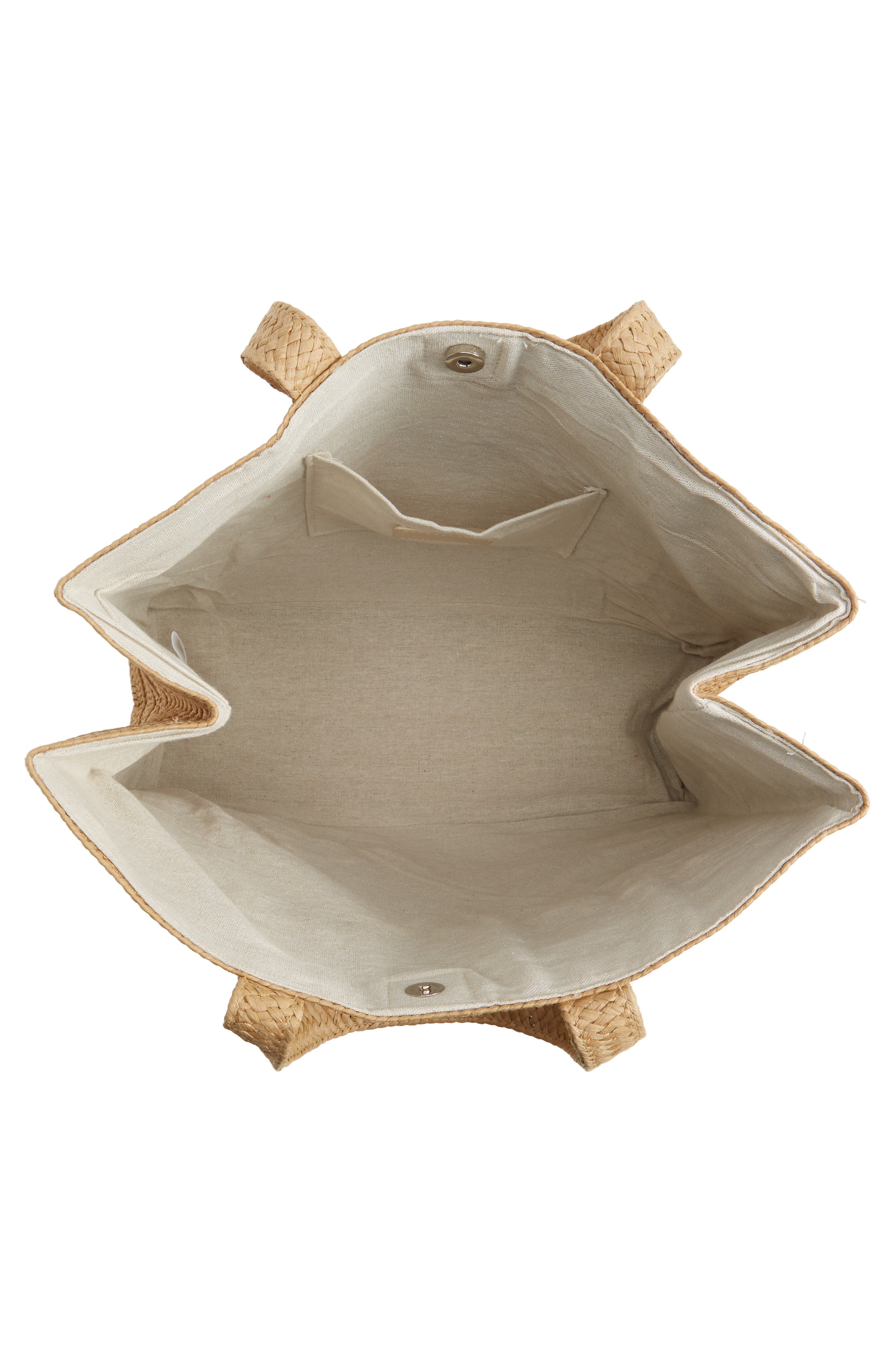 BTB Los Angeles Sunny Side Up Straw Tote, Alternate, color, 