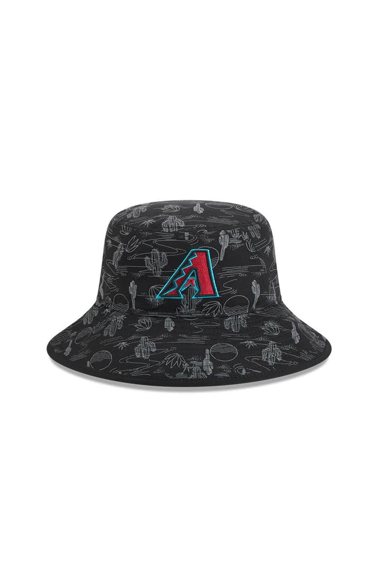 New Era Youth New Era  Black Arizona Diamondbacks 2025 Spring Training All Over Print Bucket Hat, Alternate, color, 