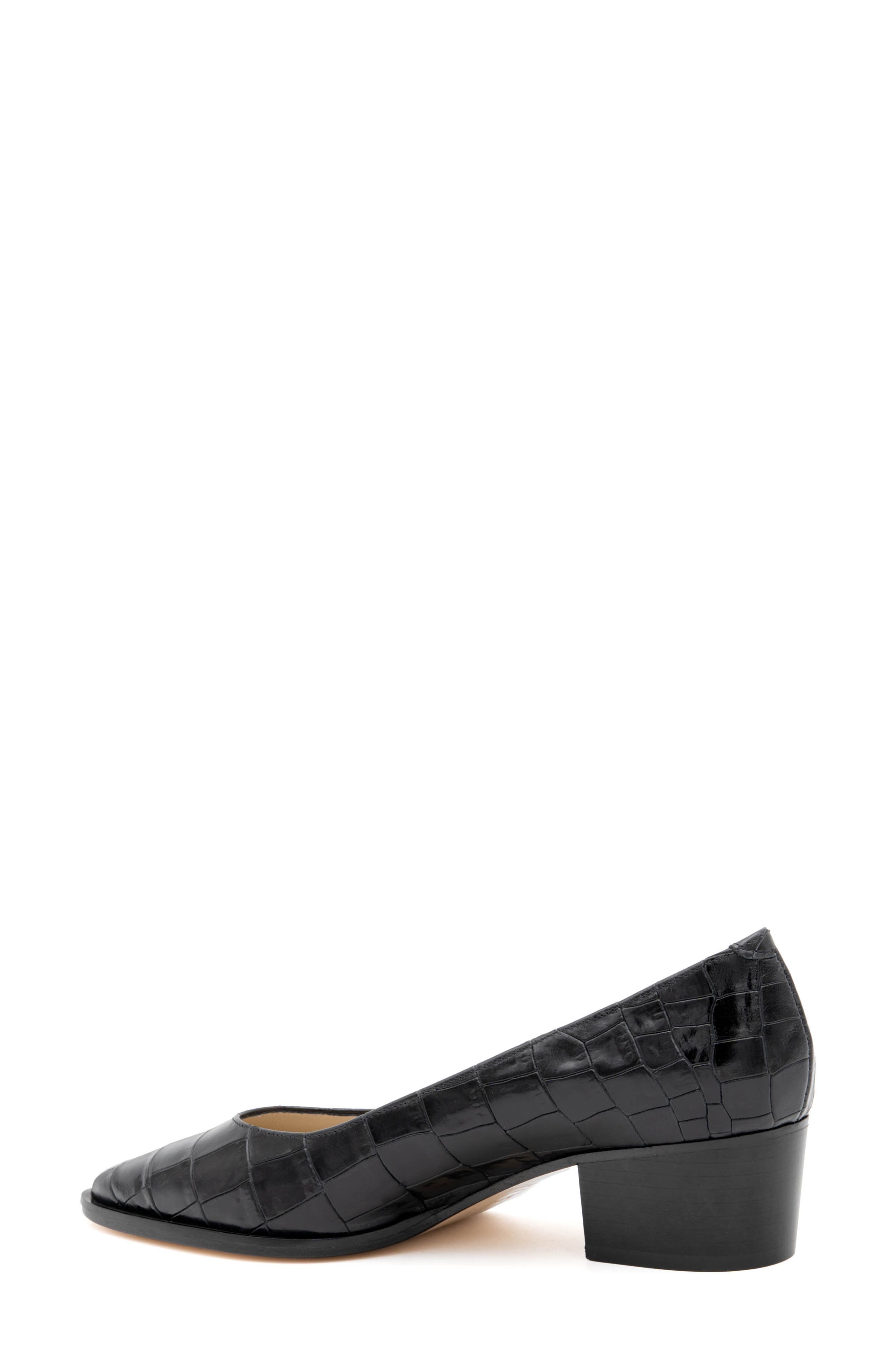 Amalfi by Rangoni Persiana Pointed Toe Pump, Alternate, color, Nero Cocco Bengala
