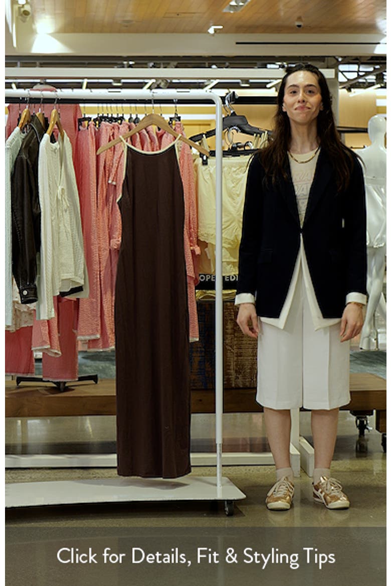 Fiona Contrast Trim Stretch Cotton Maxi Dress video