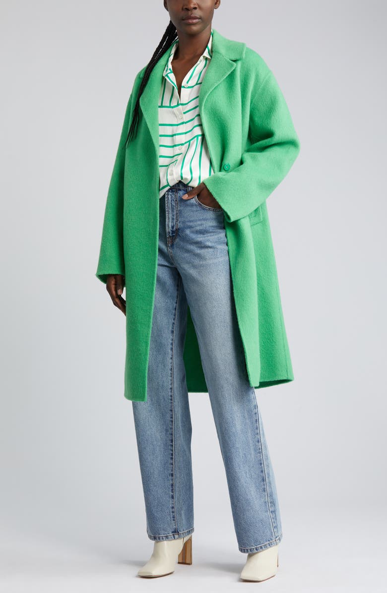 Rails Lore Wool Blend Coat, Alternate, color, Green Apple