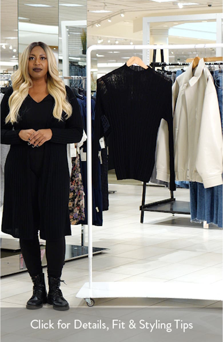 Crinkle Mock Neck Sweater, sales video thumbnail