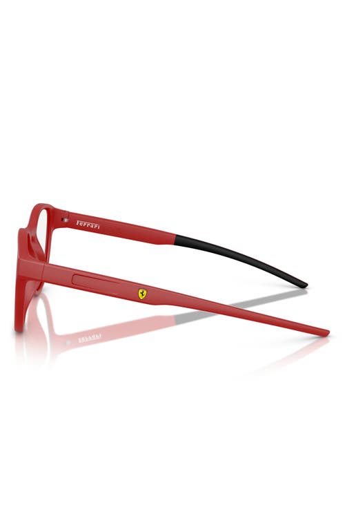 Scuderia Ferrari X  52mm Phantos Optical Glasses In Matte Red