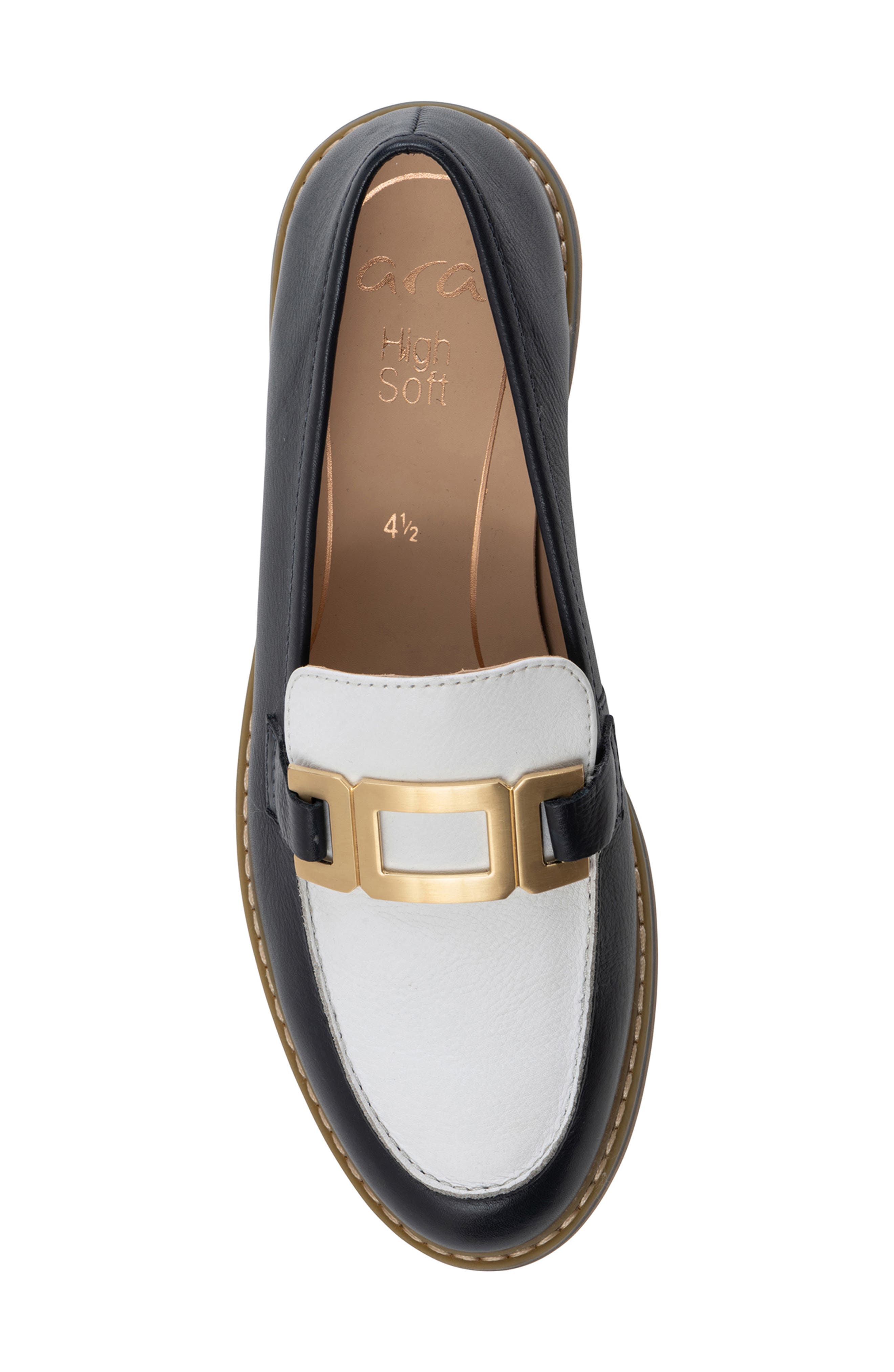 ara Katsura Loafer, Alternate, color, Navy/White