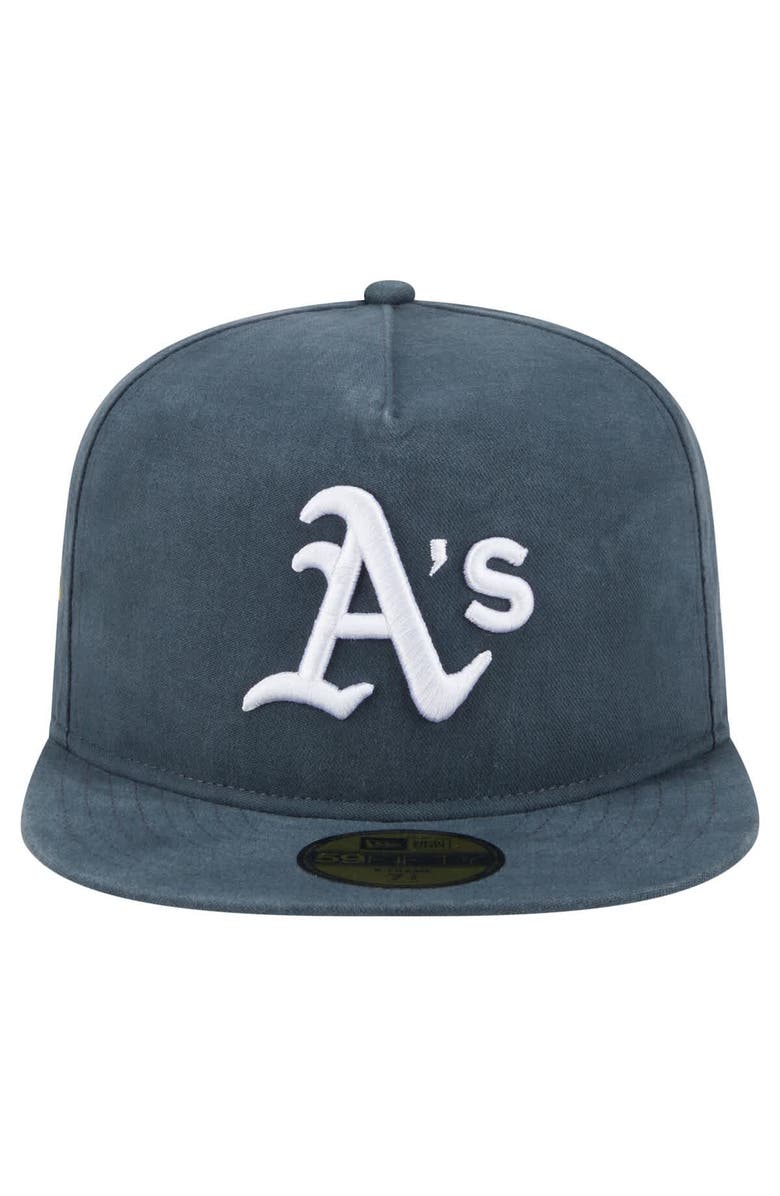 New Era Men's New Era Dark Green Athletics Championship Side Flag A-Frame 59FIFTY Fitted Hat, Alternate, color, Dark Green