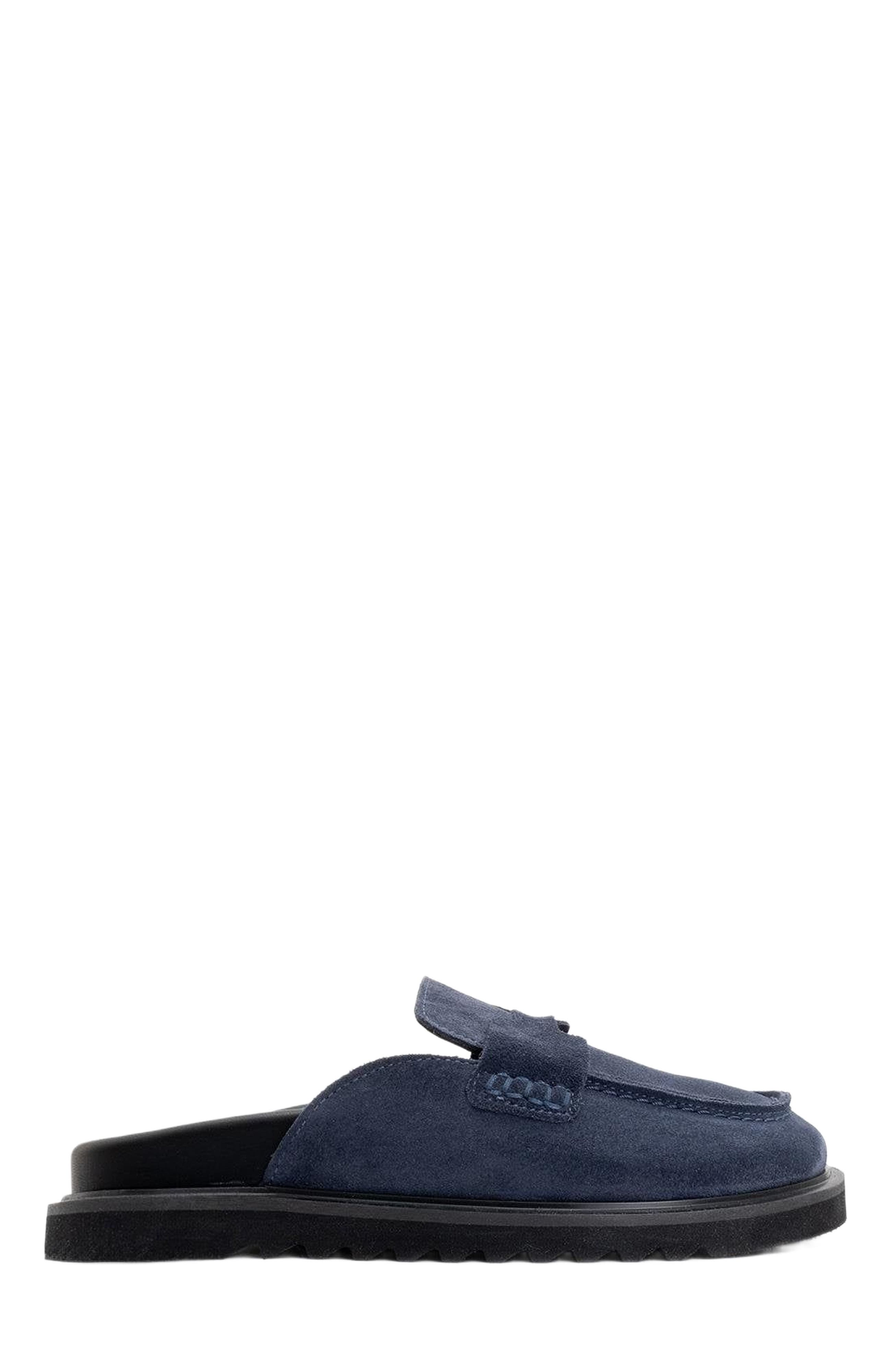  Navy Suede Leather