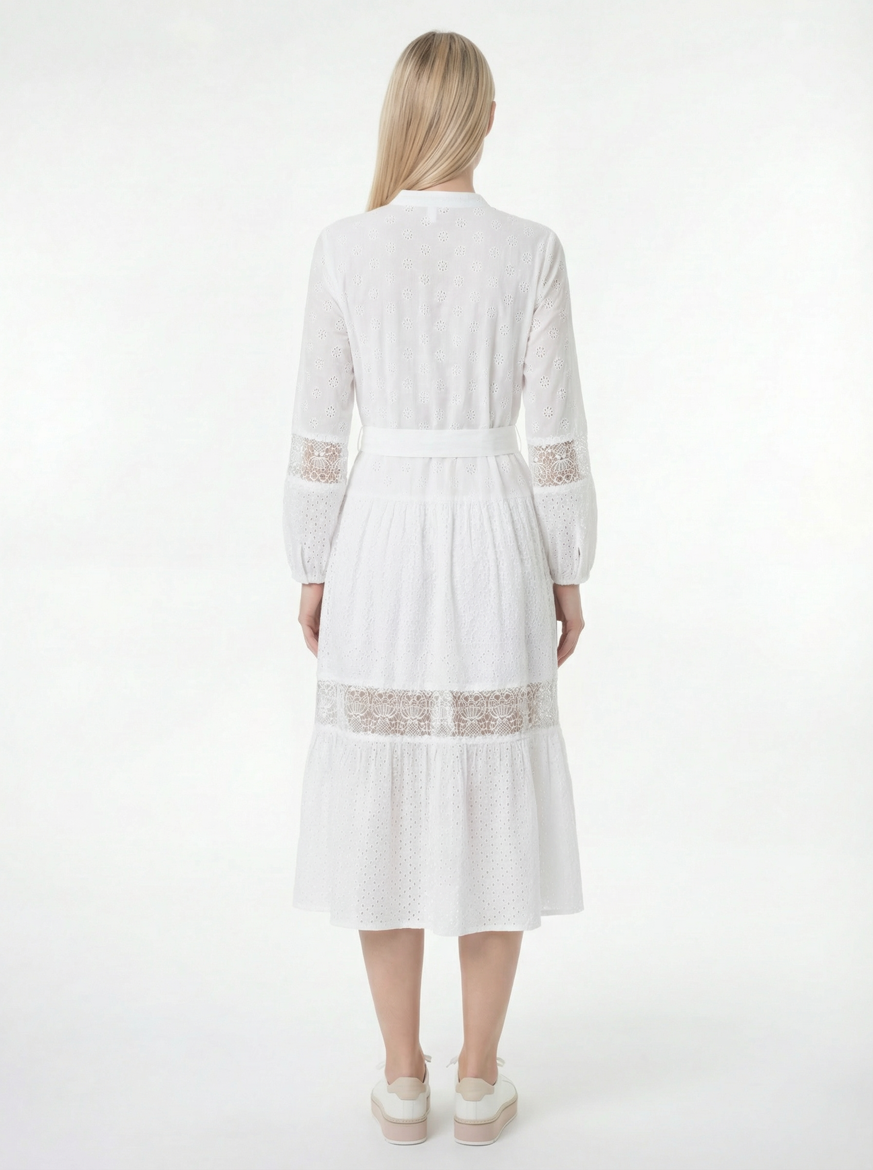 AREA STARS Eyelet Border Dress (Women) | Nordstrom