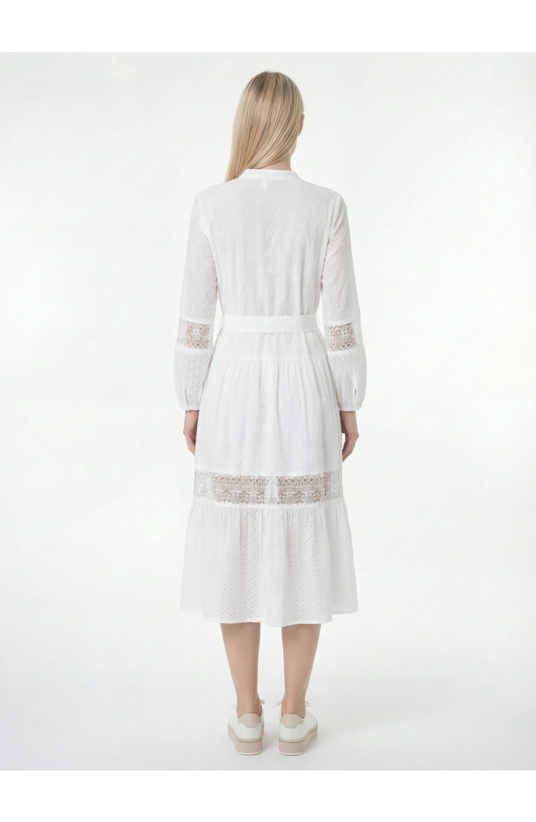 AREA STARS Eyelet Border Dress, Alternate, color, White