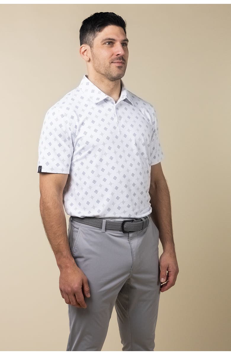 ASHWORTH GOLF Cooper Polo, Alternate, color, White/Club Green