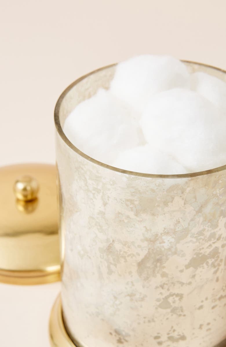 Anthropologie Home Large Moonglow Glass Bath Canister, Alternate, color, 