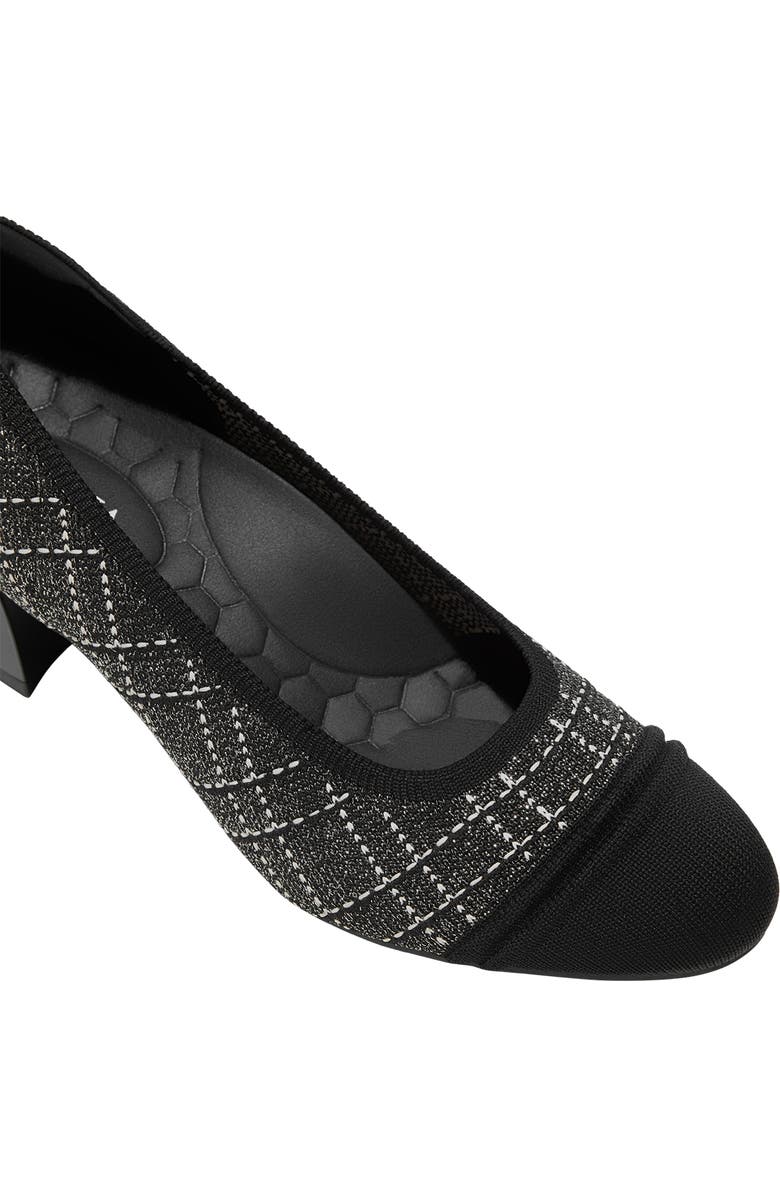 VIVAIA Julie Arch Pro Chunky Heels, Alternate, color, Black White Large Tweed