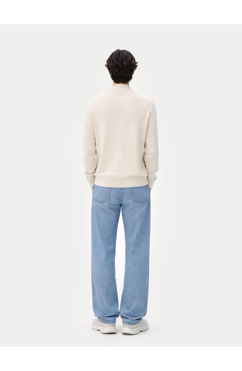 GOBI Mongolian Cashmere Essential Full-Zip Cashmere Cardigan, Alternate, color, Off White