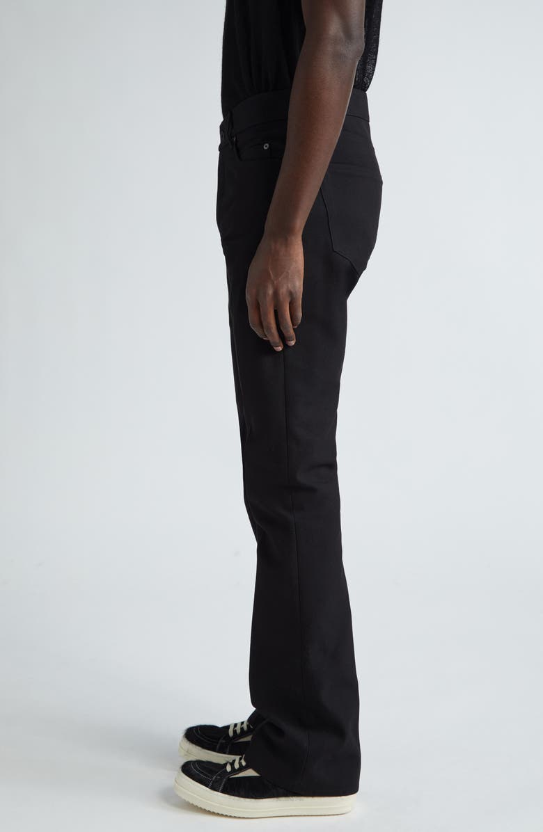 Rick Owens Jim Slim Fit Bootcut Pants, Alternate, color, 