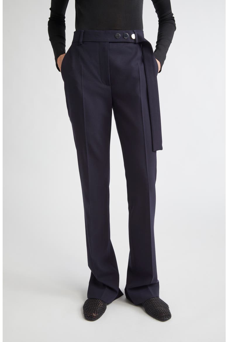 Harry Virgin Wool Flare Leg Pants, Main, color, MIDNIGHT BLUE