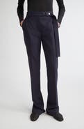 SPORTMAX Harry Virgin Wool Flare Leg Pants
