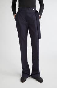 SPORTMAX Harry Virgin Wool Flare Leg Pants