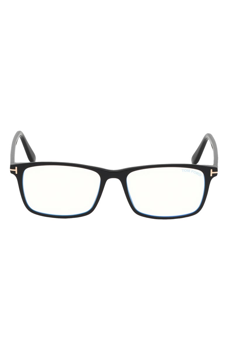 TOM FORD 54mm Blue Light Blocking Glasses, Main, color, 