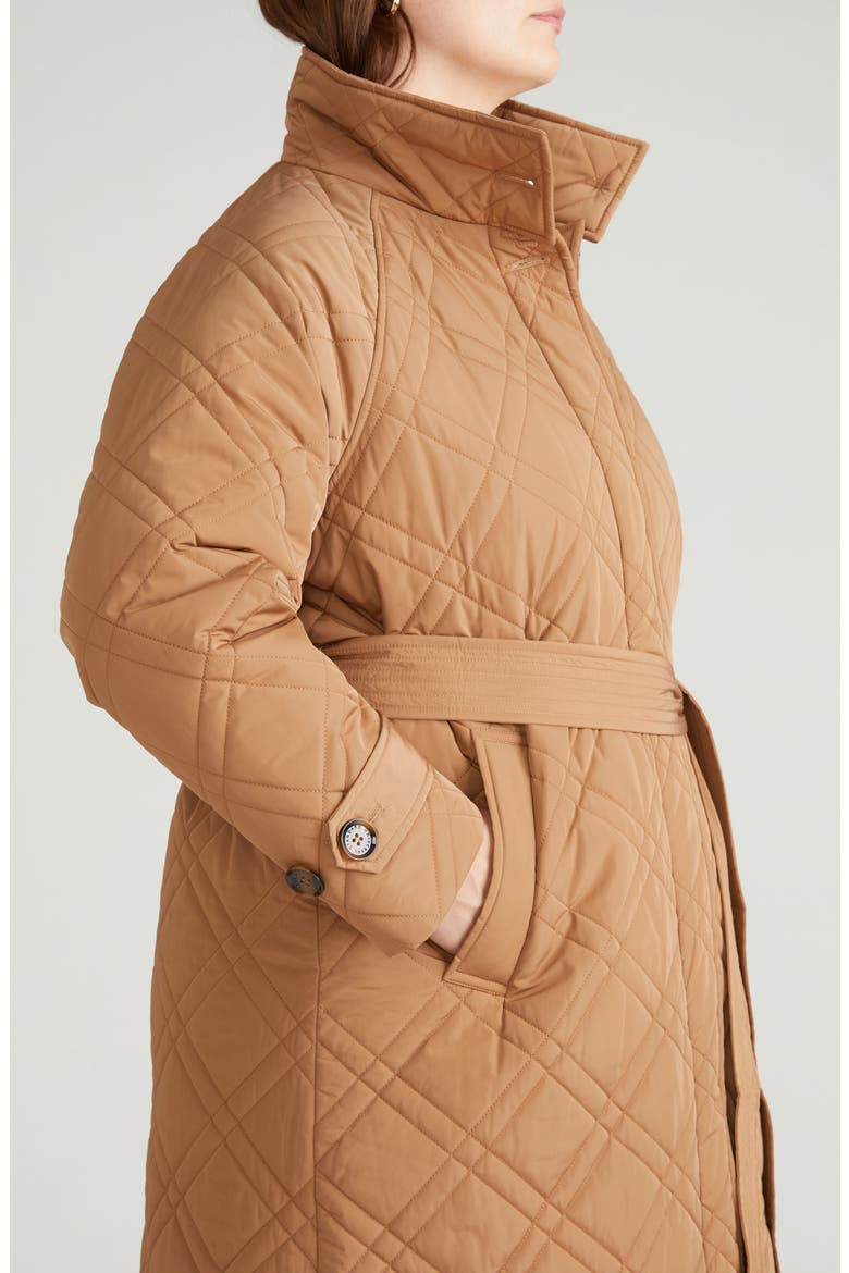 Nehra Quilted Coat, Alternate, color, CAMEL BROWN