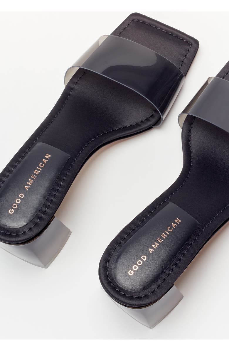 Good American Block Heel Slide Sandal, Alternate, color,