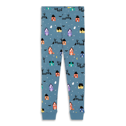 Kids Organic Pj Pant In Halloween Prints