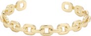 Adornia 14k Gold Plated Curb Link Cuff Bracelet